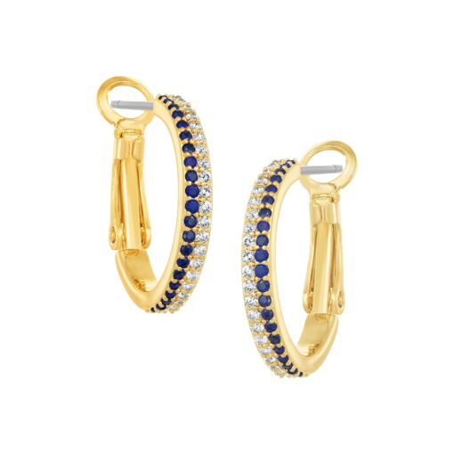 Fine Double Row Huggie Earring