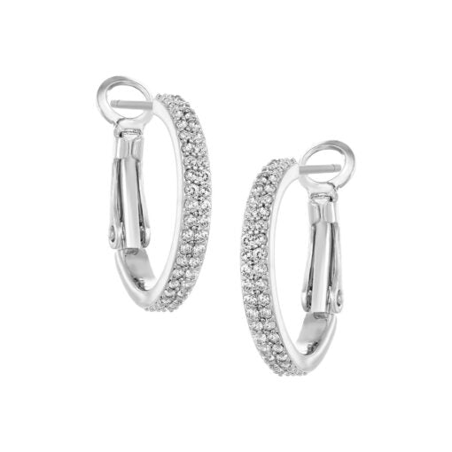 Fine Double Row Huggie Earring