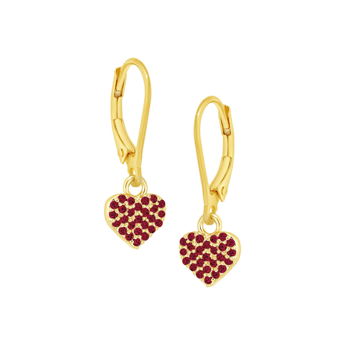 Pave Heart Earring