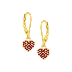 Pave Heart Earring