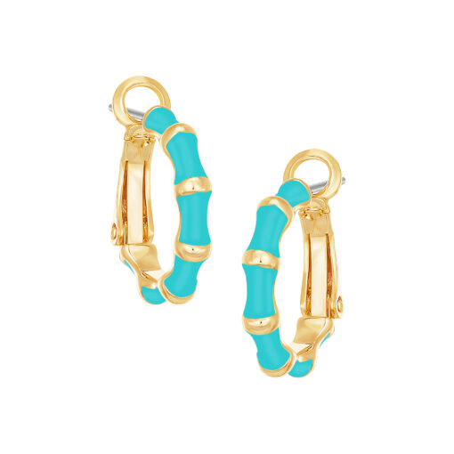 Enamel Logs Huggie Earring
