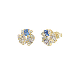 Teardrop Swirl Stud Earrings
