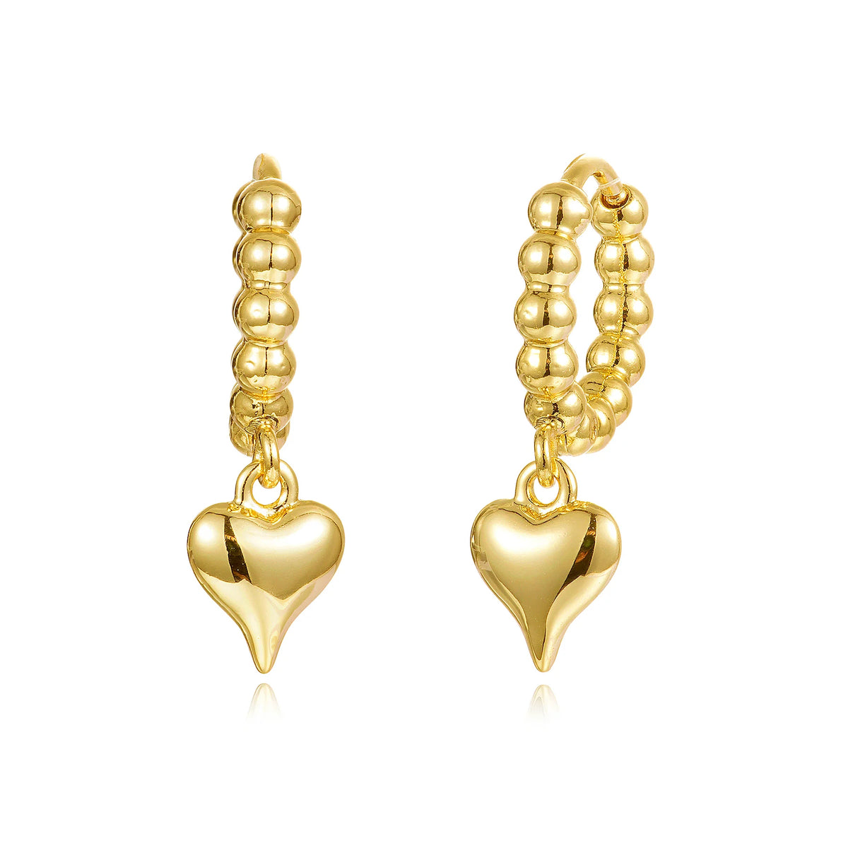 Shiny Heart Earrings
