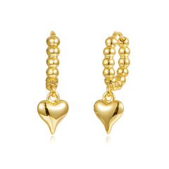 Shiny Heart Earrings