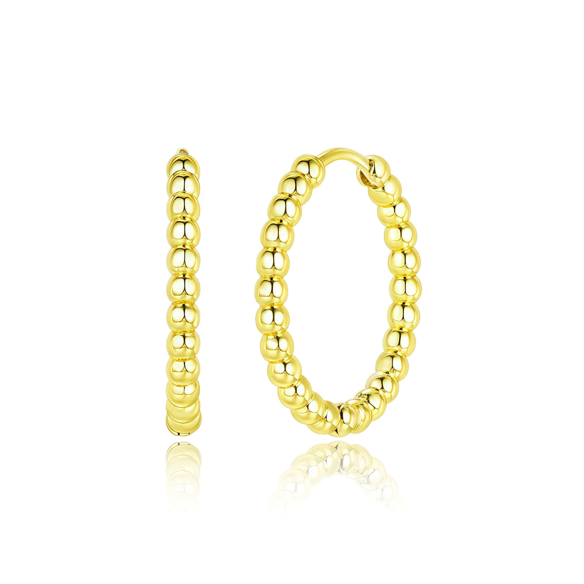 Gold Ball Hoops