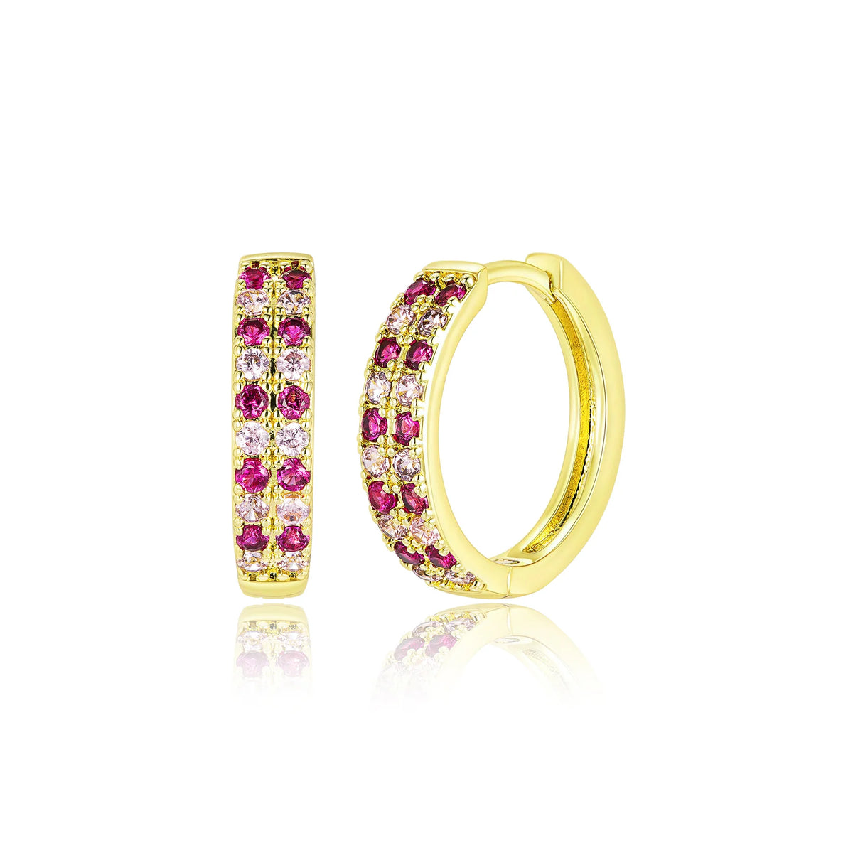 Layered Colored Hoops
