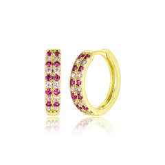 Layered Colored Hoops