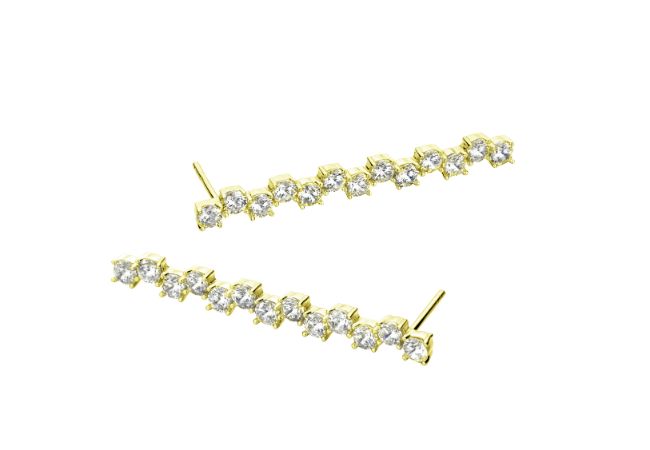 Dainty Zig Zag Earrings