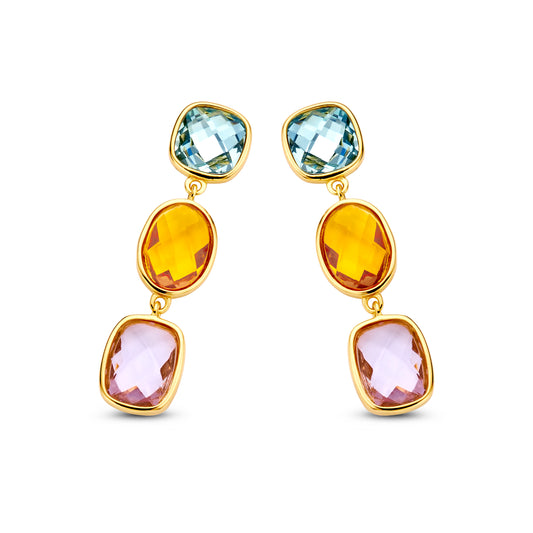 Multicolor Stone Earrings