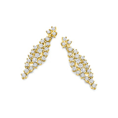 Classic Cluster Drop Earrings