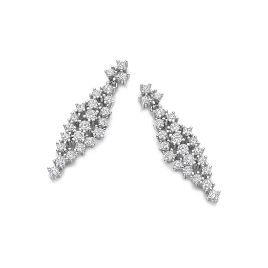 Classic Cluster Drop Earrings