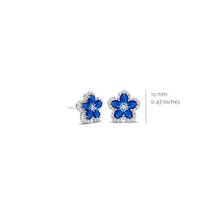 Bold Colored Floral Studs