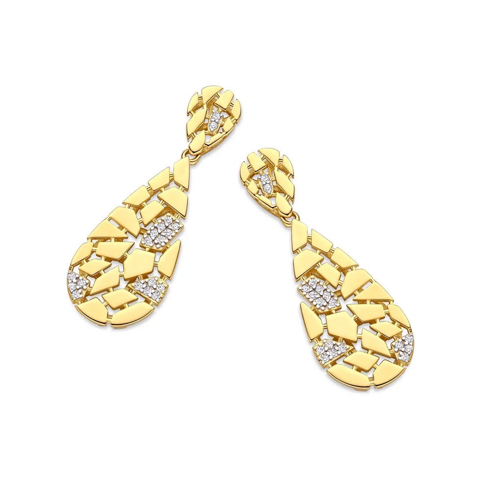 Textured Teardrop Earrings