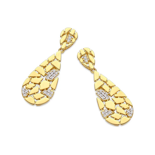 Textured Teardrop Earrings