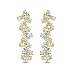Statement Cluster Drop Earrings