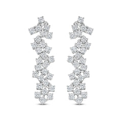 Statement Cluster Drop Earrings