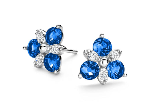 Triple Color Stud Earrings