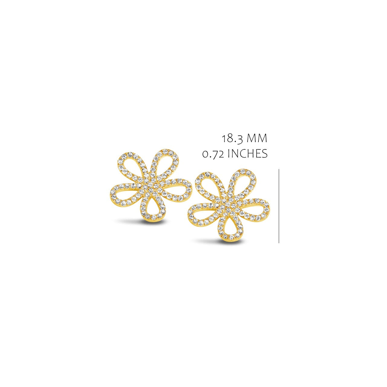 Oversized Open Floral Studs