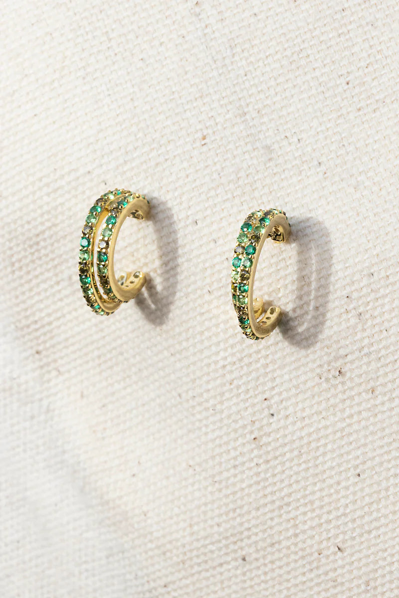 Small Double Hoop Earrings