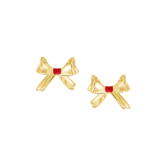 Puffy Bow Tie Stud
