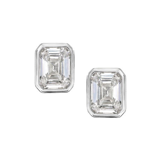 Rectangle Bezel Stud