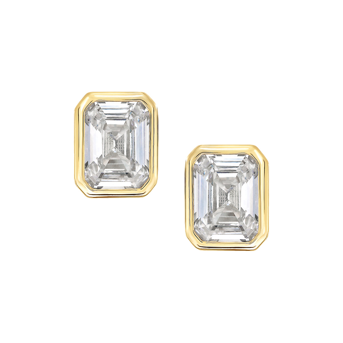 Rectangle Bezel Stud