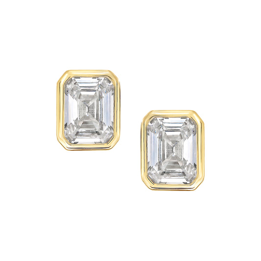 Rectangle Bezel Stud