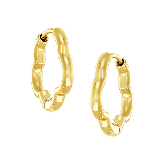 Flower Shaped Huggie Earring