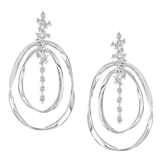 Double Shiny Oversized Earrings