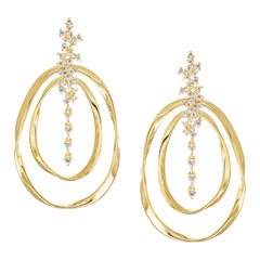 Double Shiny Oversized Earrings