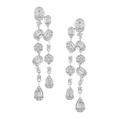 Multi Shape Baguette Earrings