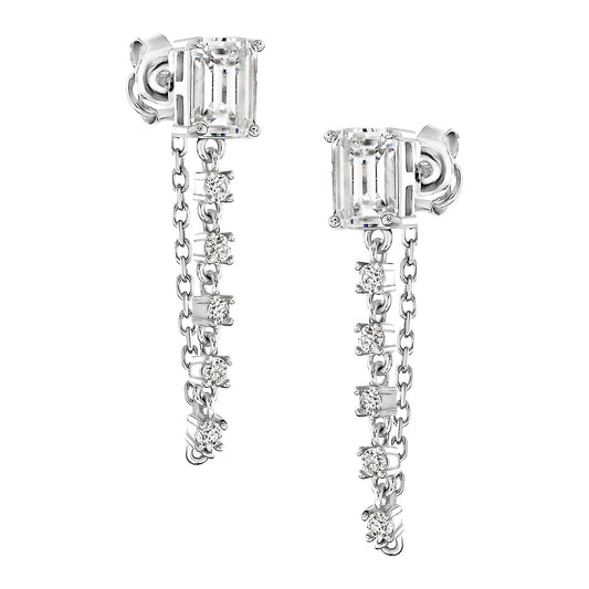 Rectangle Chain Earrings