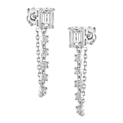Rectangle Chain Earrings