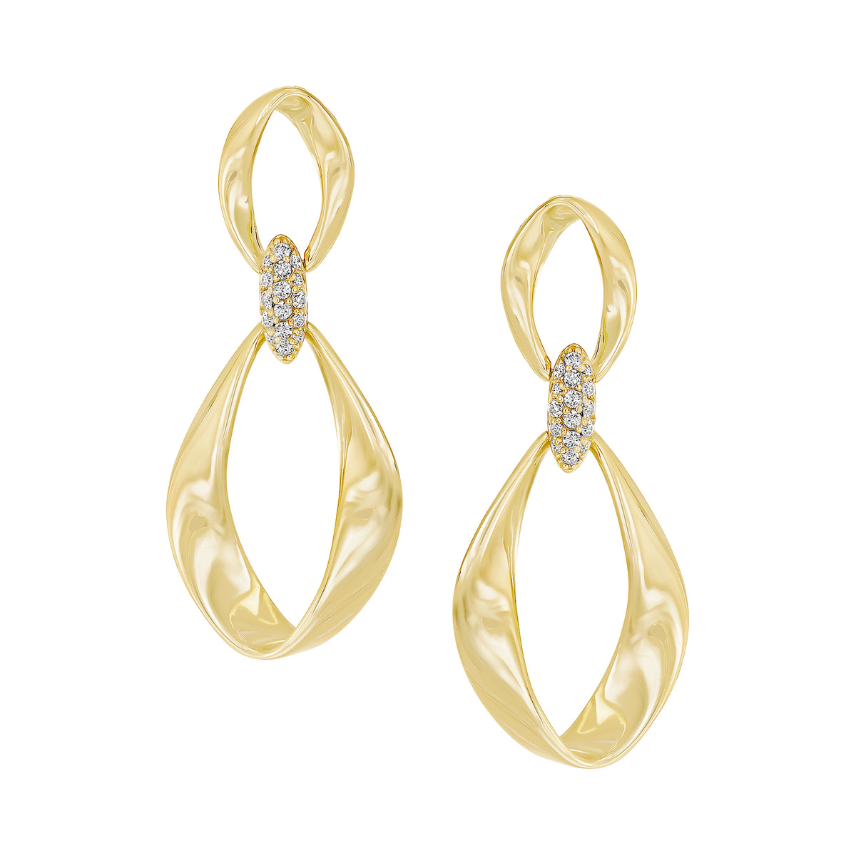 Open Shiny Earrings