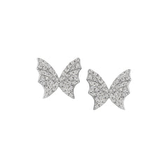 Pave Butterfly Studs