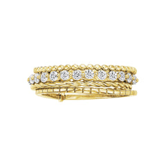 Four Band Stack Ring