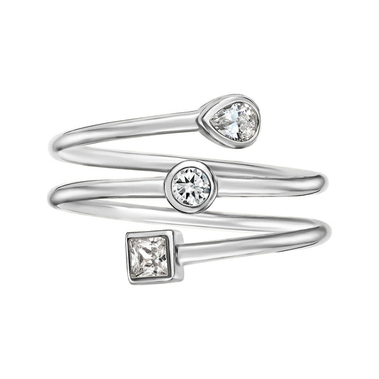 Diagonal Shape Layer Ring