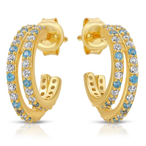 Small Double Hoop Earrings