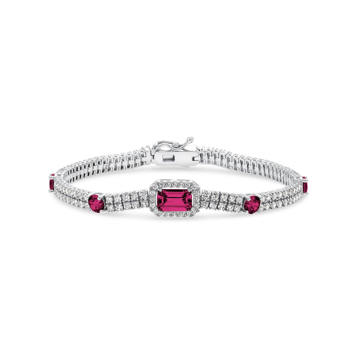 Stacked Colored Tennis Bracelet
