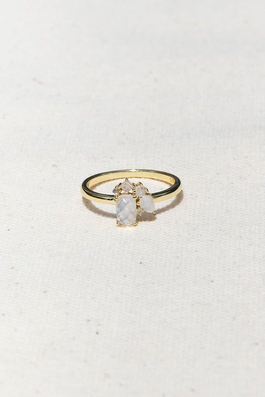 Cluster Baguette Ring