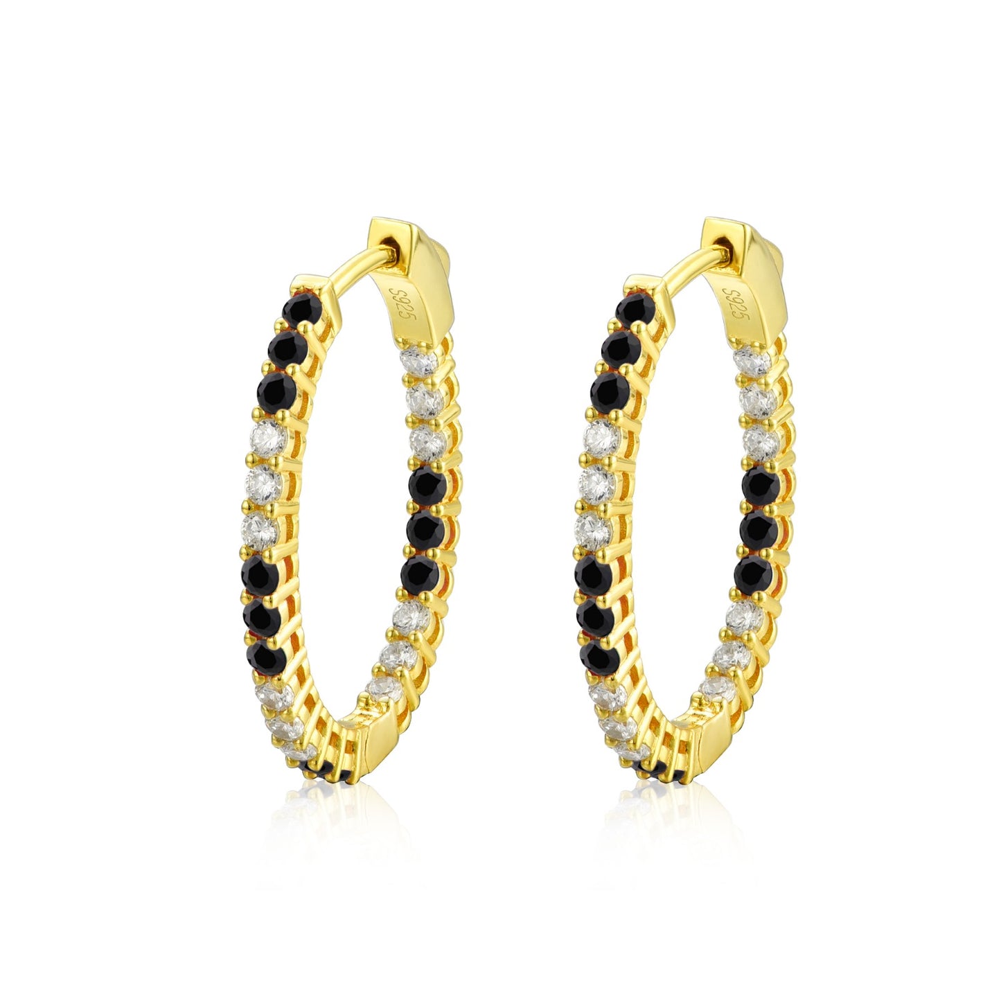 Oval Uniquely Colored Hoops