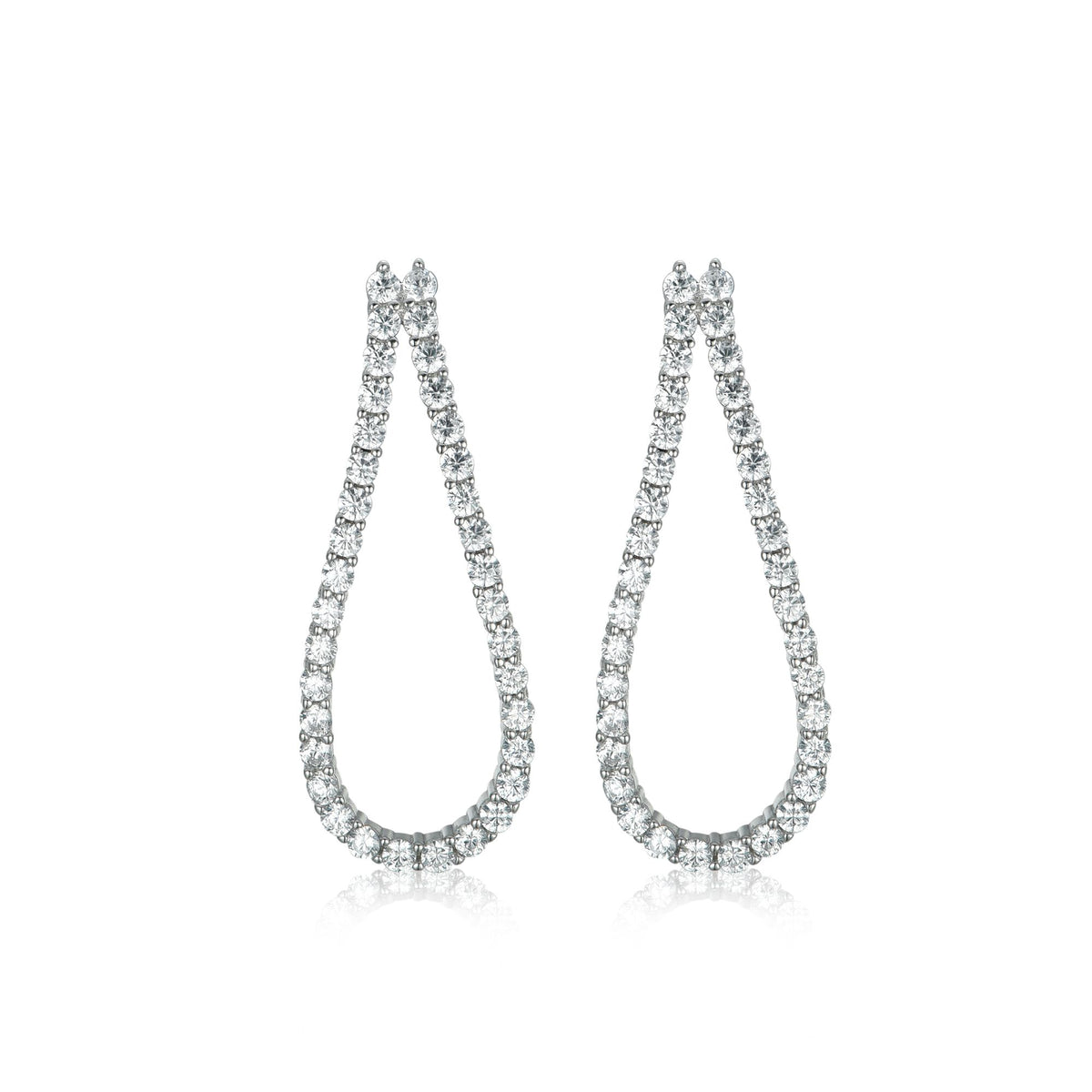 Small Open Tennis Earrings