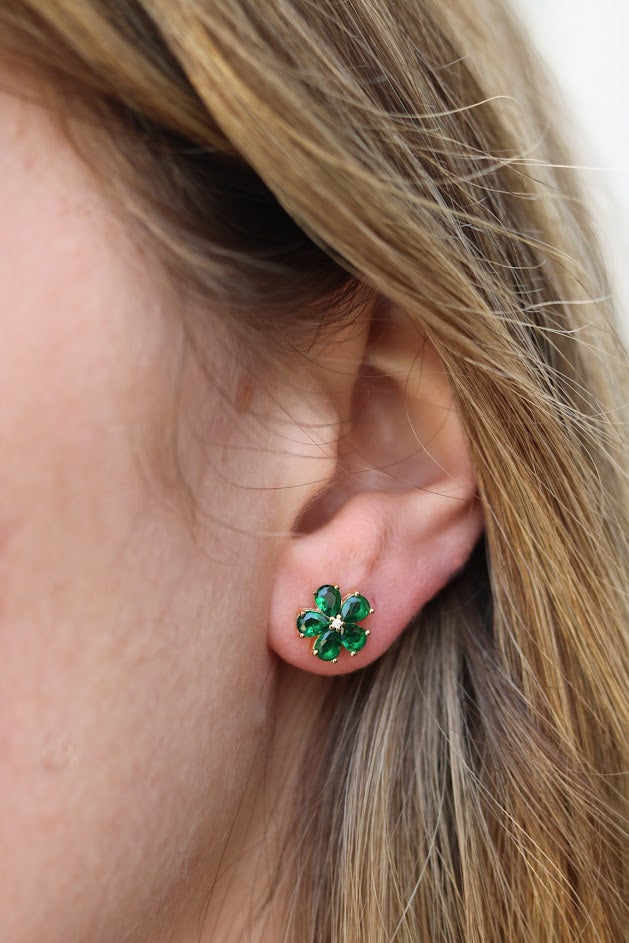 Small Dainty Floral Studs