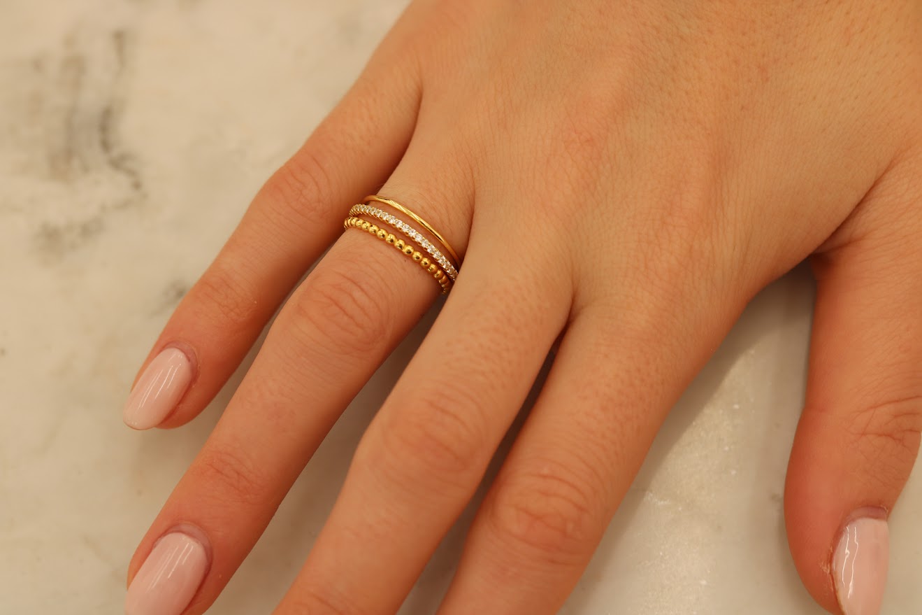 Stackable Beaded Rings