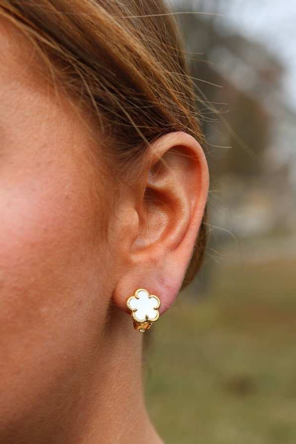 Clip on Floral Studs