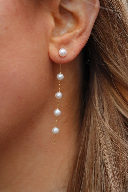 Drop Pearls Earrings