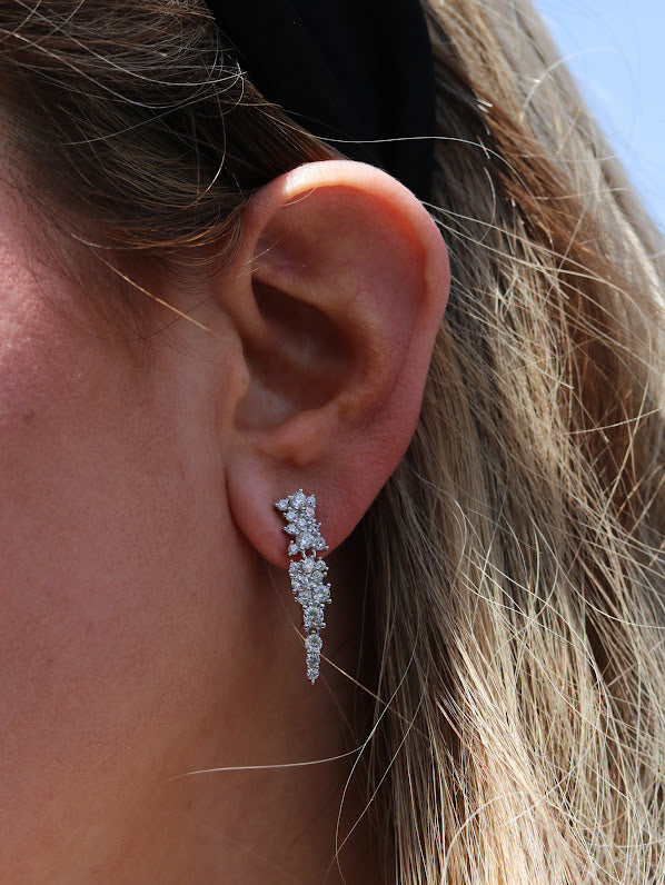 Pointed Cluster Earrings