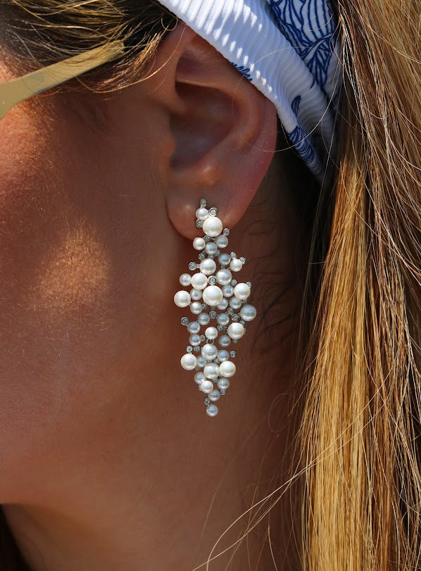 Statement Pearl Drop Earrings