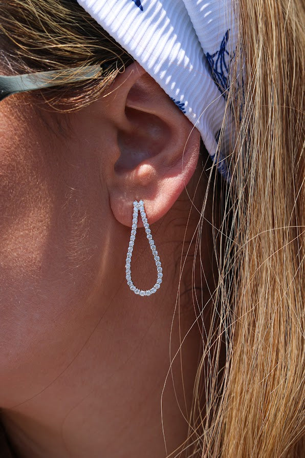 Small Open Tennis Earrings