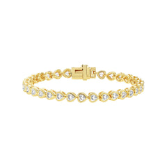 Dainty Heart Bezel Bracelet